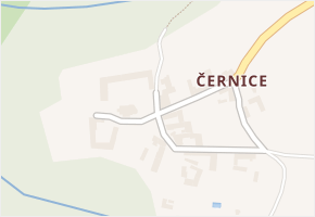 Černice v obci Mojné - mapa části obce