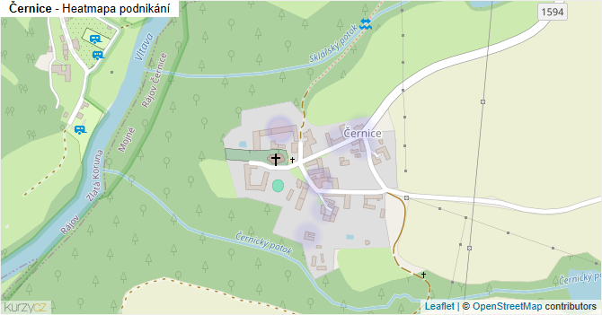 Černice - mapa podnikání