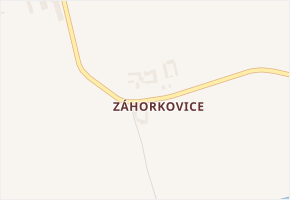 Záhorkovice v obci Mojné - mapa části obce