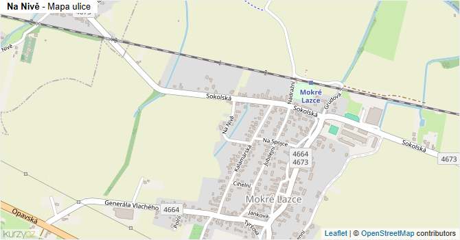 Na Nivě - mapa ulice
