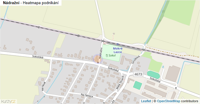 Nádražní - mapa podnikání