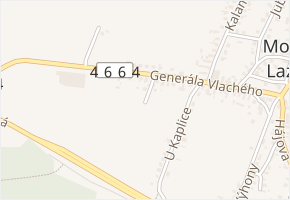 Polní v obci Mokré Lazce - mapa ulice