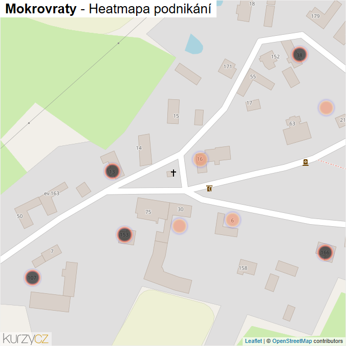 Mapa Mokrovraty - Firmy v obci.
