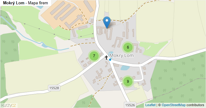 Mokrý Lom - mapa firem