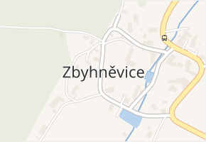 Zbyhněvice v obci Morašice - mapa části obce