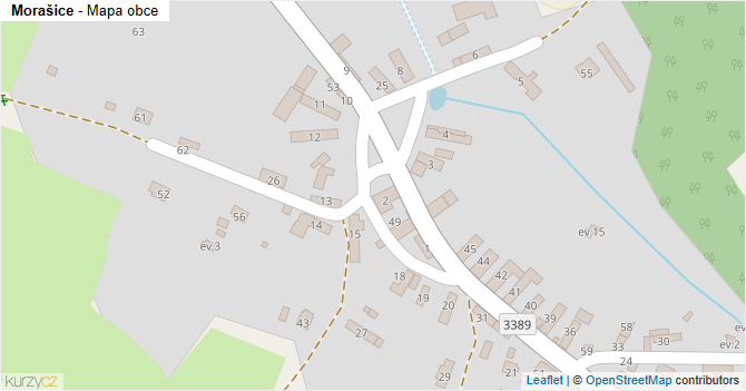Morašice - mapa obce