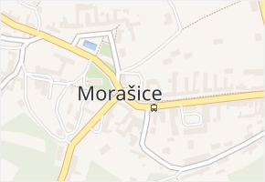 Morašice v obci Morašice - mapa části obce