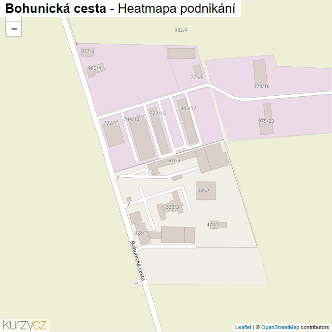 Mapa Bohunická cesta - Firmy v ulici.