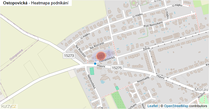 Ostopovická - mapa podnikání