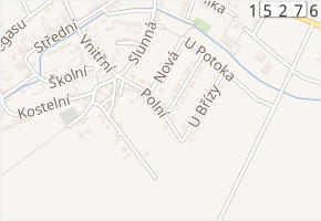 Polní v obci Moravany - mapa ulice