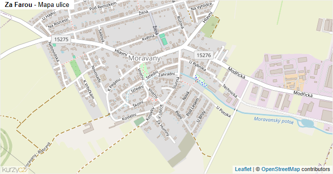 Za Farou - mapa ulice