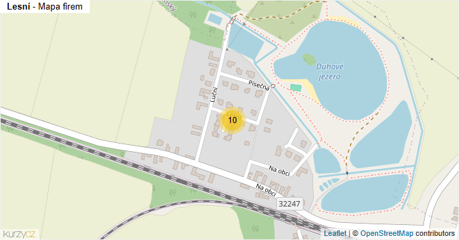 Lesní - mapa firem