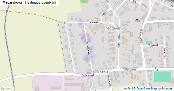 Masarykova - mapa podnikání