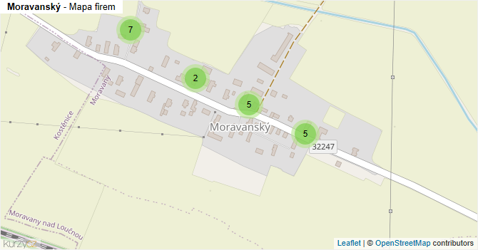 Moravanský - mapa firem