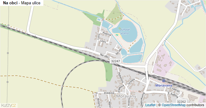 Na obci - mapa ulice