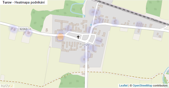 Turov - mapa podnikání
