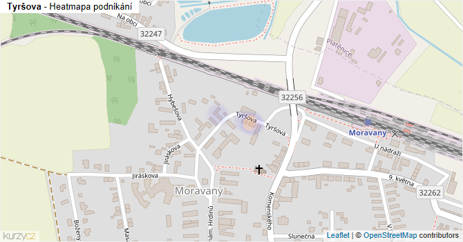 Tyršova - mapa podnikání