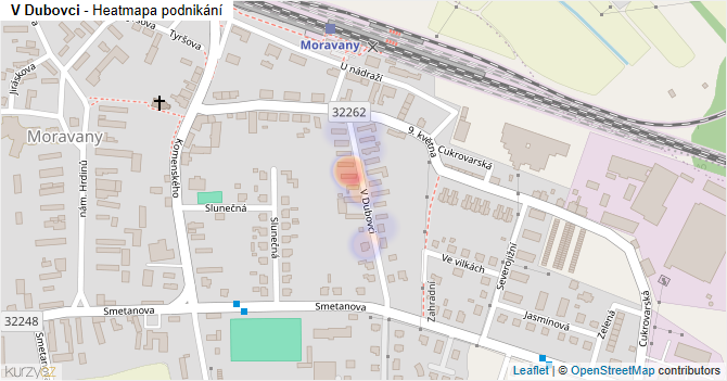 V Dubovci - mapa podnikání