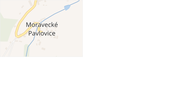 Moravecké Pavlovice v obci Moravecké Pavlovice - mapa části obce