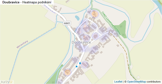 Doubravice - mapa podnikání
