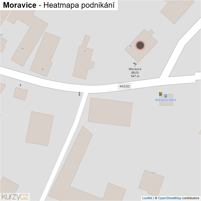 Mapa Moravice - Firmy v obci.