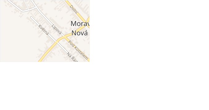 Květná v obci Moravská Nová Ves - mapa ulice