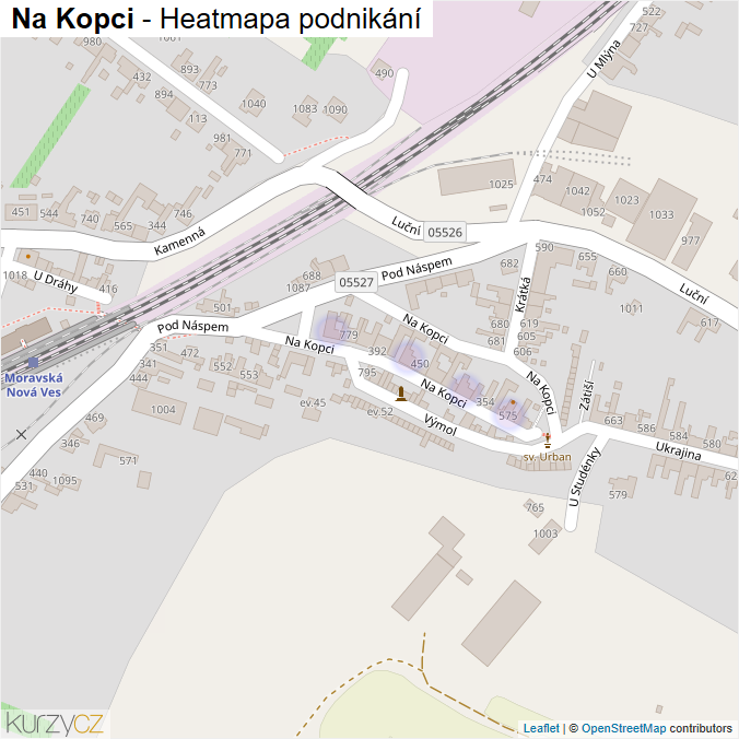 Mapa Na Kopci - Firmy v ulici.