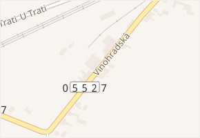 Vinohradská v obci Moravská Nová Ves - mapa ulice