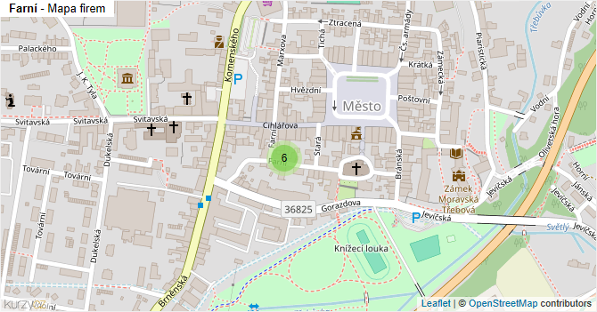 Farní - mapa firem