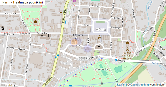 Farní - mapa podnikání