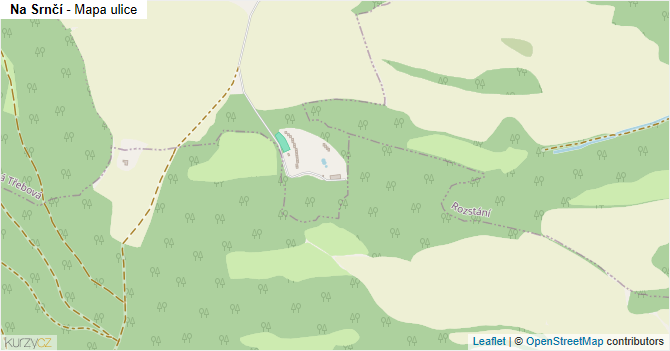 Na Srnčí - mapa ulice
