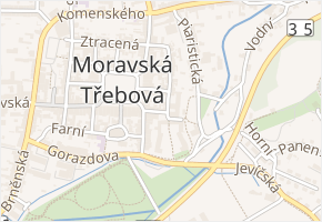 Zámecké nám. v obci Moravská Třebová - mapa ulice