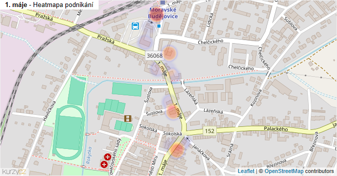 1. máje - mapa podnikání