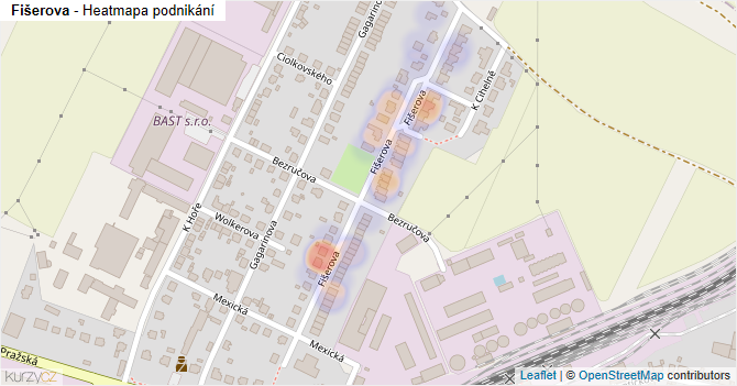 Fišerova - mapa podnikání