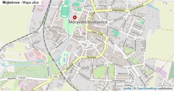 Mojmírova - mapa ulice