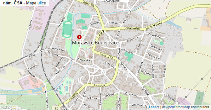 nám. ČSA - mapa ulice