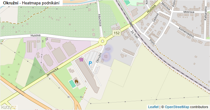 Okružní - mapa podnikání