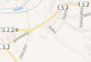 Za Tratí v obci Moravské Budějovice - mapa ulice