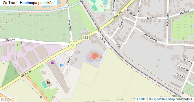 Za Tratí - mapa podnikání