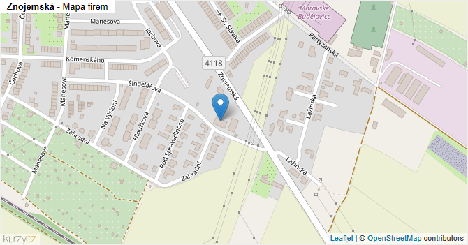 Znojemská - mapa firem
