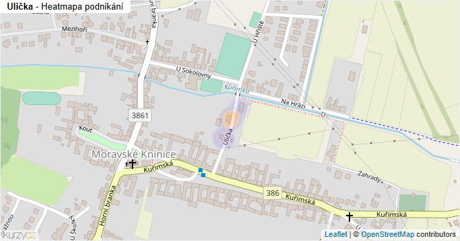 Ulička - mapa podnikání