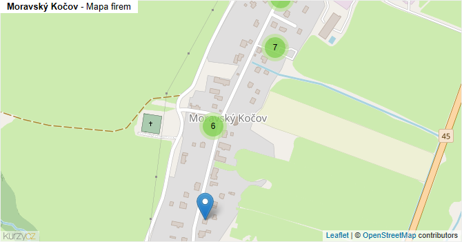 Moravský Kočov - mapa firem