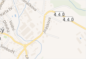 Partyzánská v obci Moravský Beroun - mapa ulice