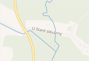 U Staré slévárny v obci Moravský Beroun - mapa ulice