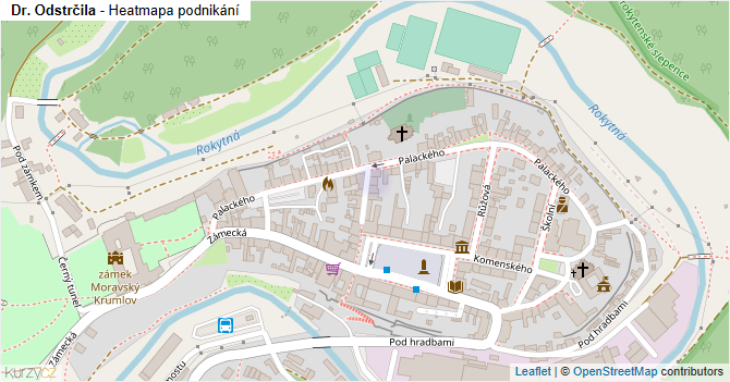 Dr. Odstrčila - mapa podnikání
