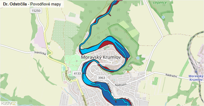 Dr. Odstrčila - záplavové mapy stoleté vody