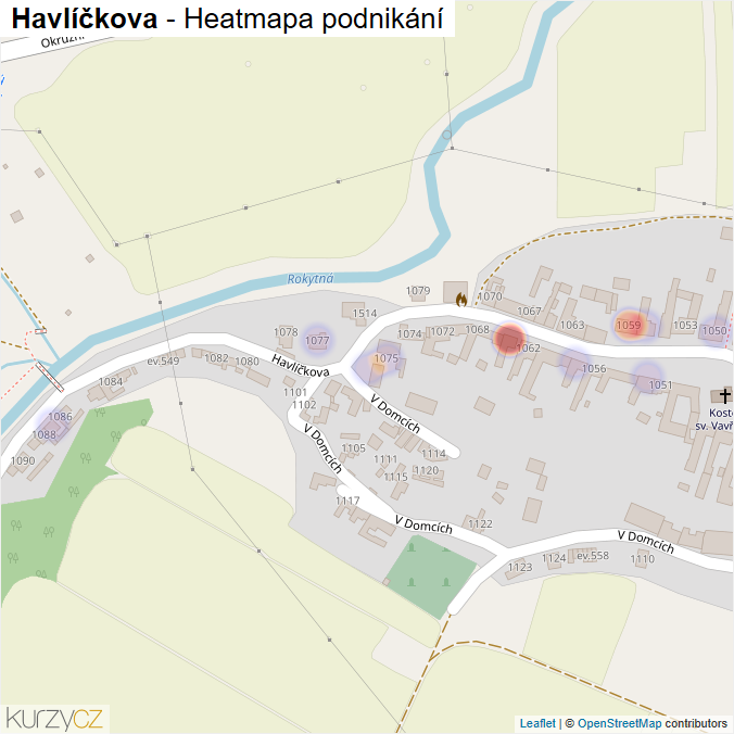 Mapa Havlíčkova - Firmy v ulici.
