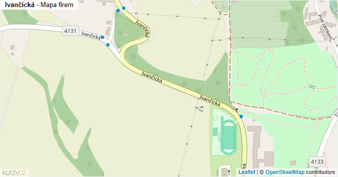 Ivančická - mapa firem