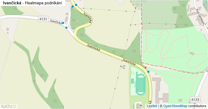 Ivančická - mapa podnikání