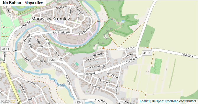 Na Bubnu - mapa ulice